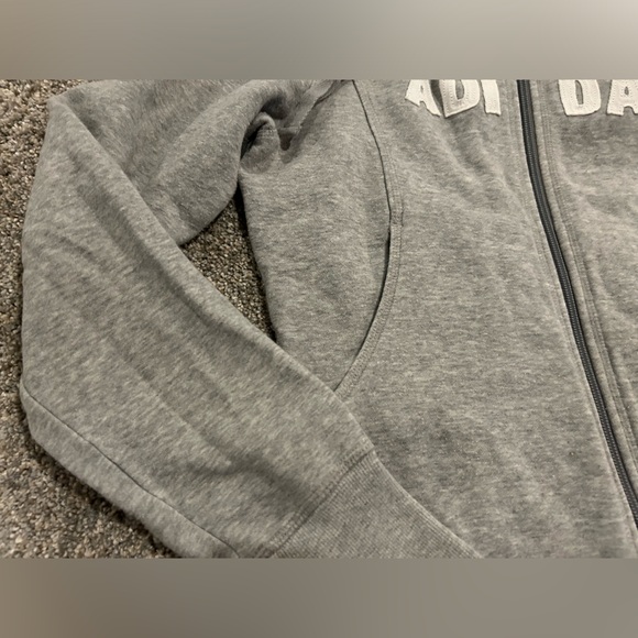 Adidas Zip Up Hoodie Sweatshirt Womens Medium - Picture 3 of 8